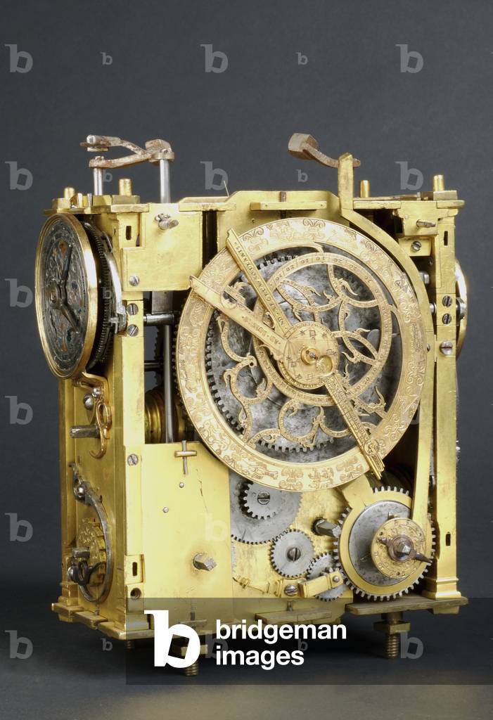 Setting Sun Sign Mechanism Image of Mechanism of clock that can indicate position of stars, zodiac
