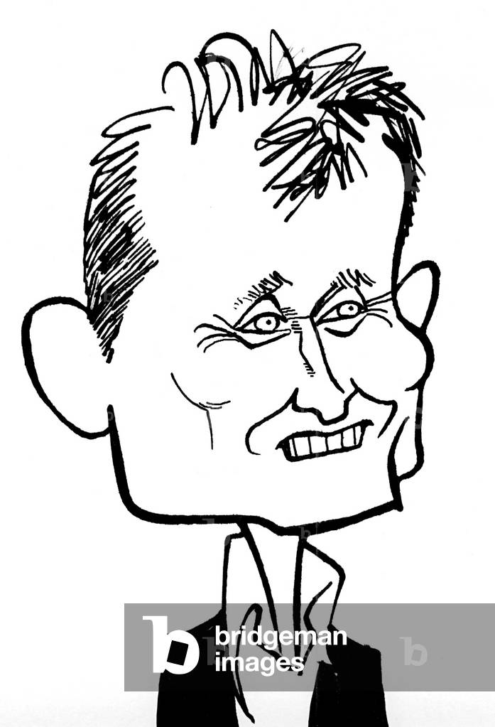 Hugh Dennis - Karikatur von John Minnion