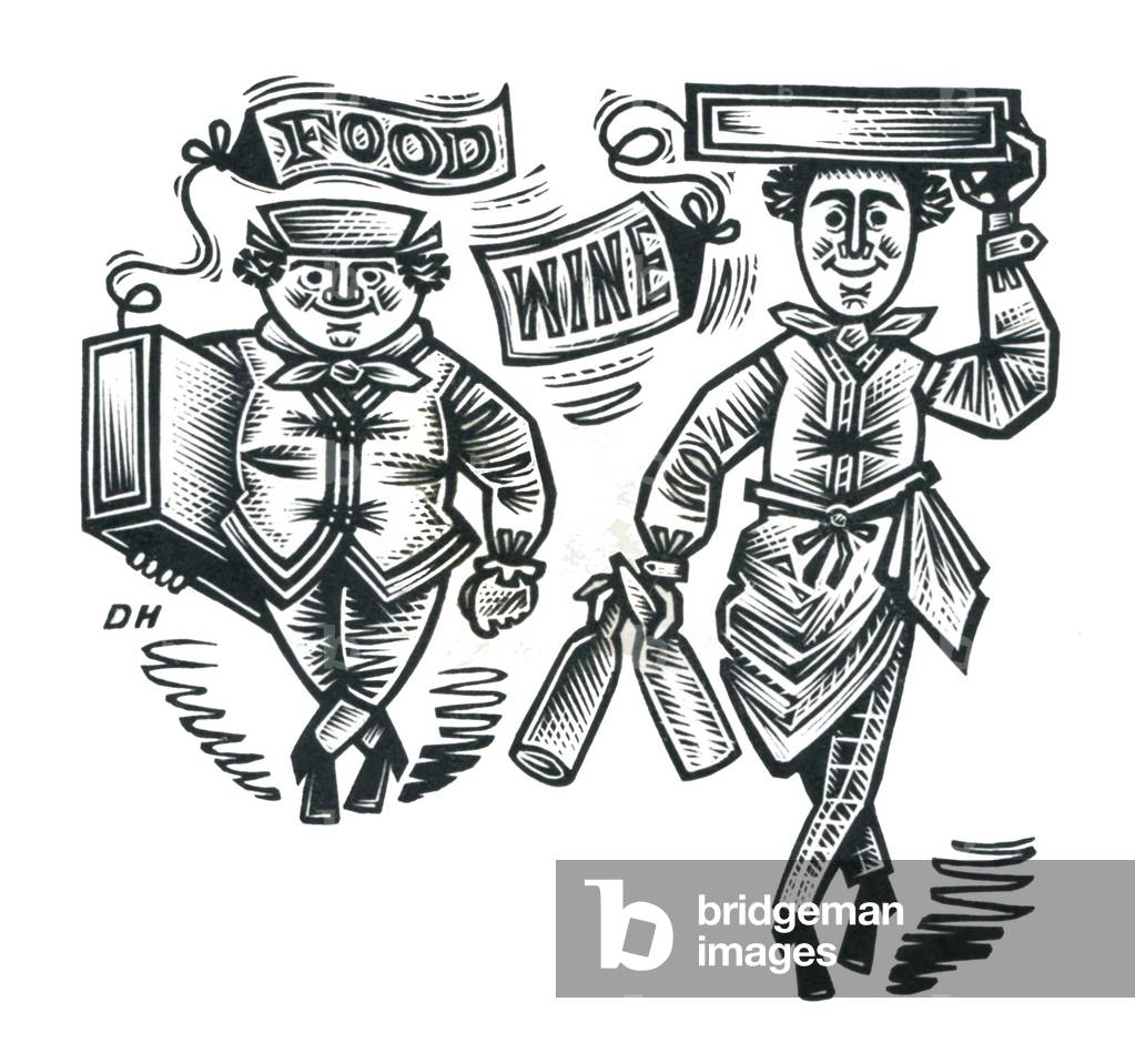 "Essen und Wein", 1958 von Derrick Harris