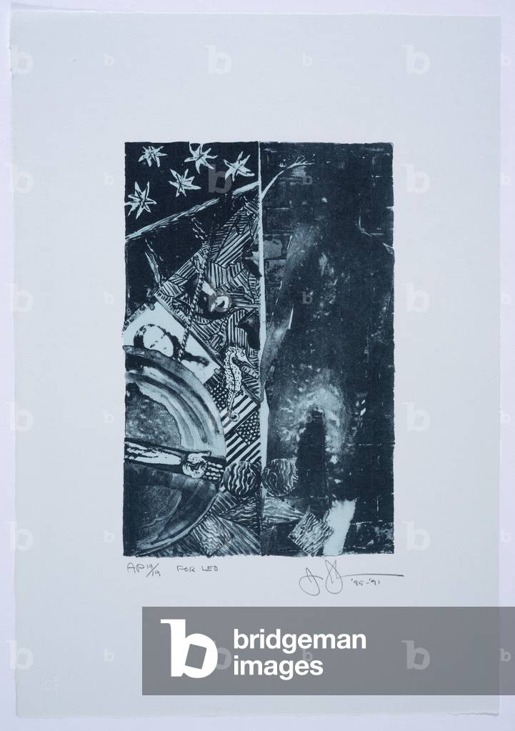 Immagine di Incisione "Summer (Blue)" 1987 di Jasper Johns