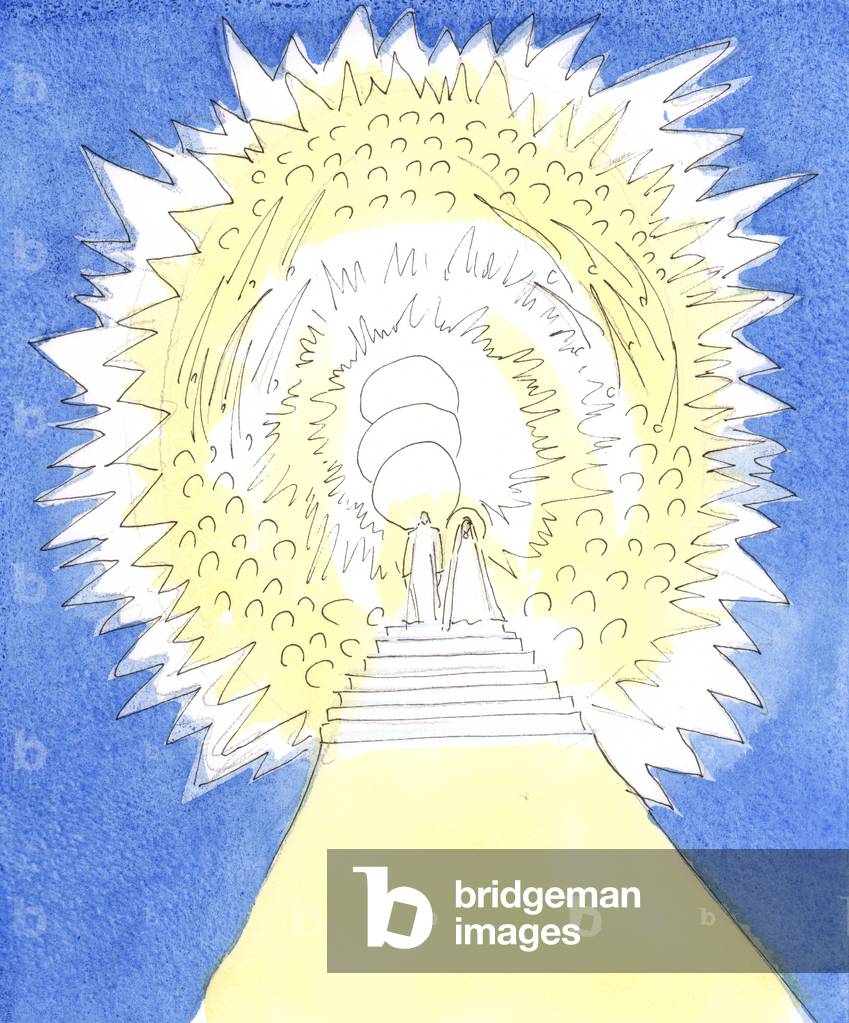 The Lord showed me that Heaven is like a circular area full of Divine glory, occupied by the Three Divine Pers