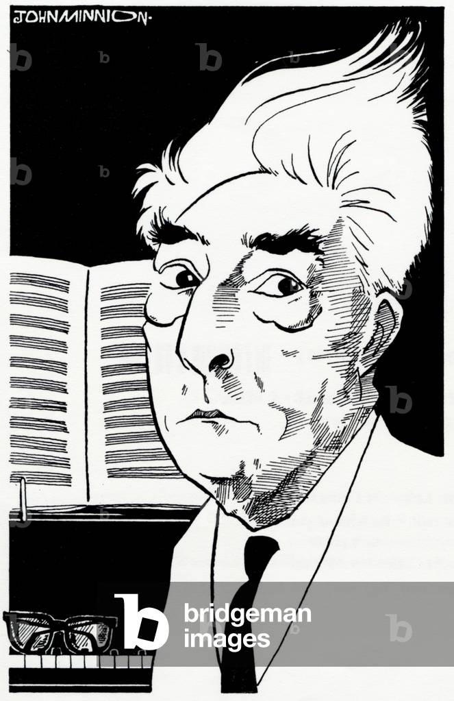 Image de Dessin représentant DALLAPICCOLA par John Minnion, b/w