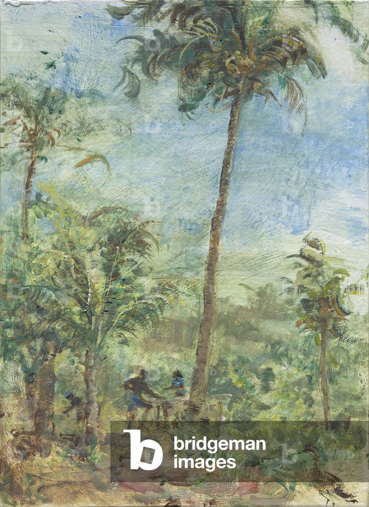 Port Elizabeth Boatyard, Bequia, 2018 (olio su tavola)