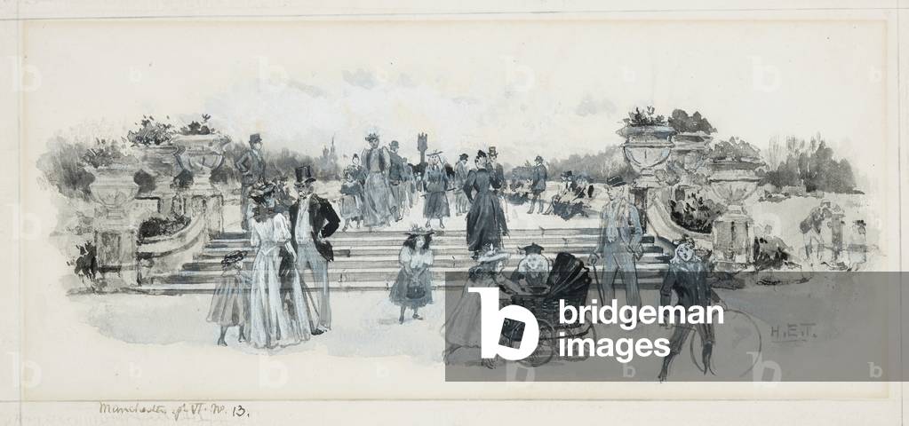 "Der Terrassenspaziergang" 1893 von Henry Edward Tidmarsh