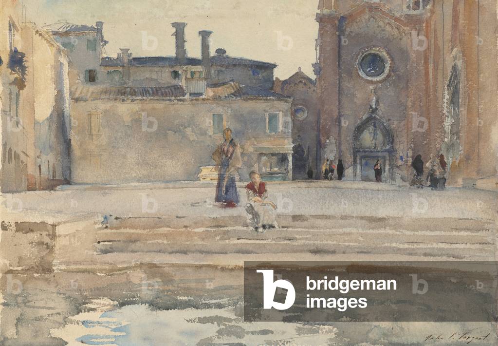Bild von Zeichnung "Campo dei Frari", 1880-82 von John Singer Sargent