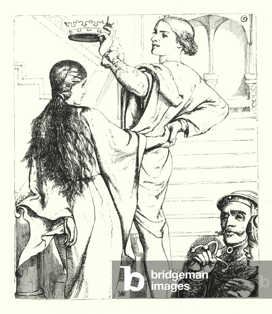 Die Bettlermädchen (Gravur)
