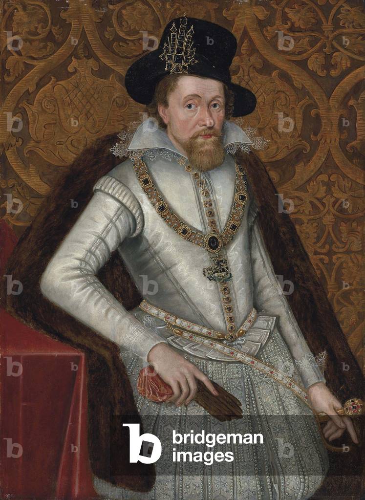 Immagine di Dipinto "Ritratto di re Giacomo I d'Inghilterra e VI di Scozia (1566-1625)" di John de Critz