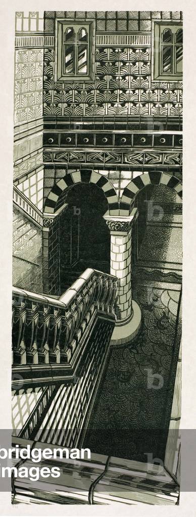 Dunkles Treppenhaus VBM, 2007 (Linolschnitt)