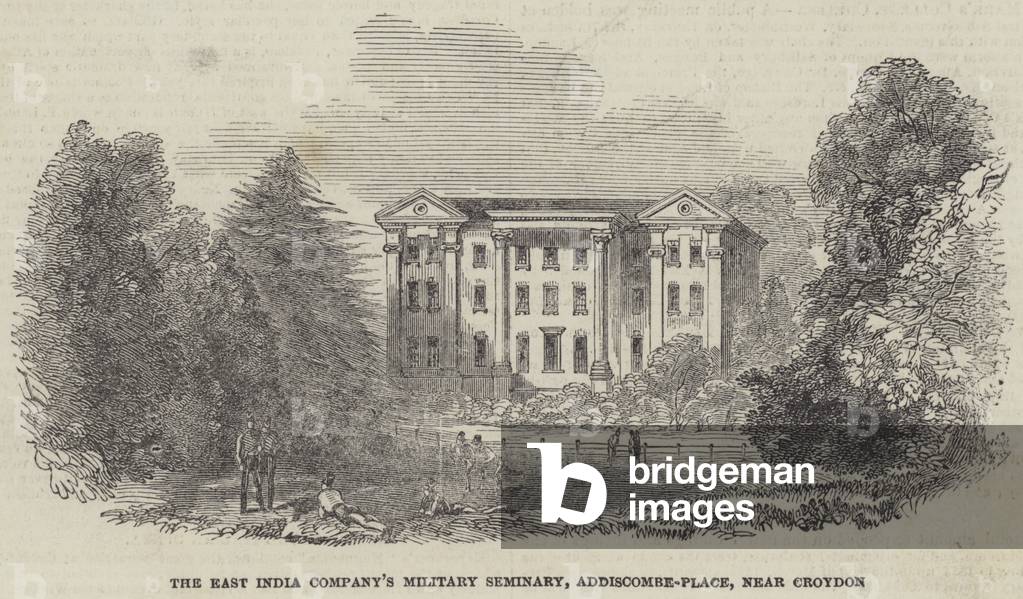 The East India Company's Military Seminary, Addiscombe-Place, near Croydon (engraving)