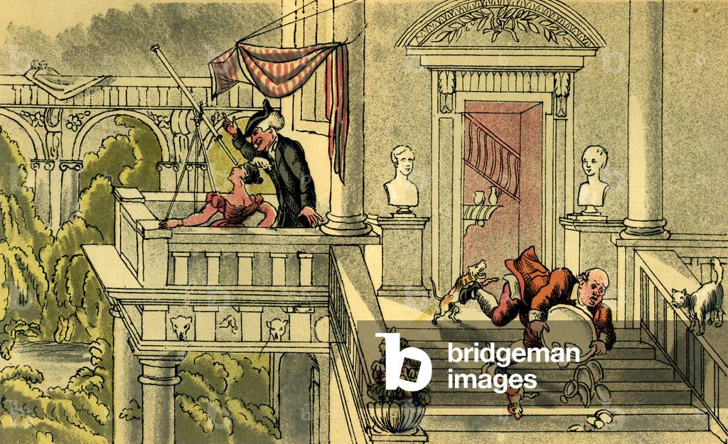 "“Dr Syntax star-gazing”" von Thomas Rowlandson