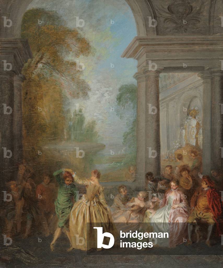 Dancers in a Pavilion, 1720s (oil on canvas)