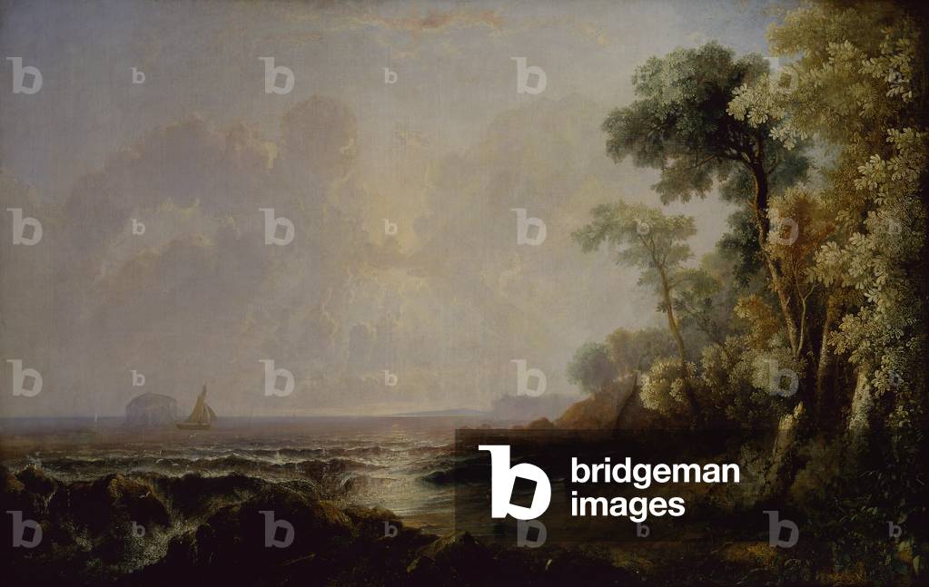 Vista da Bass Rock (olio su tela)