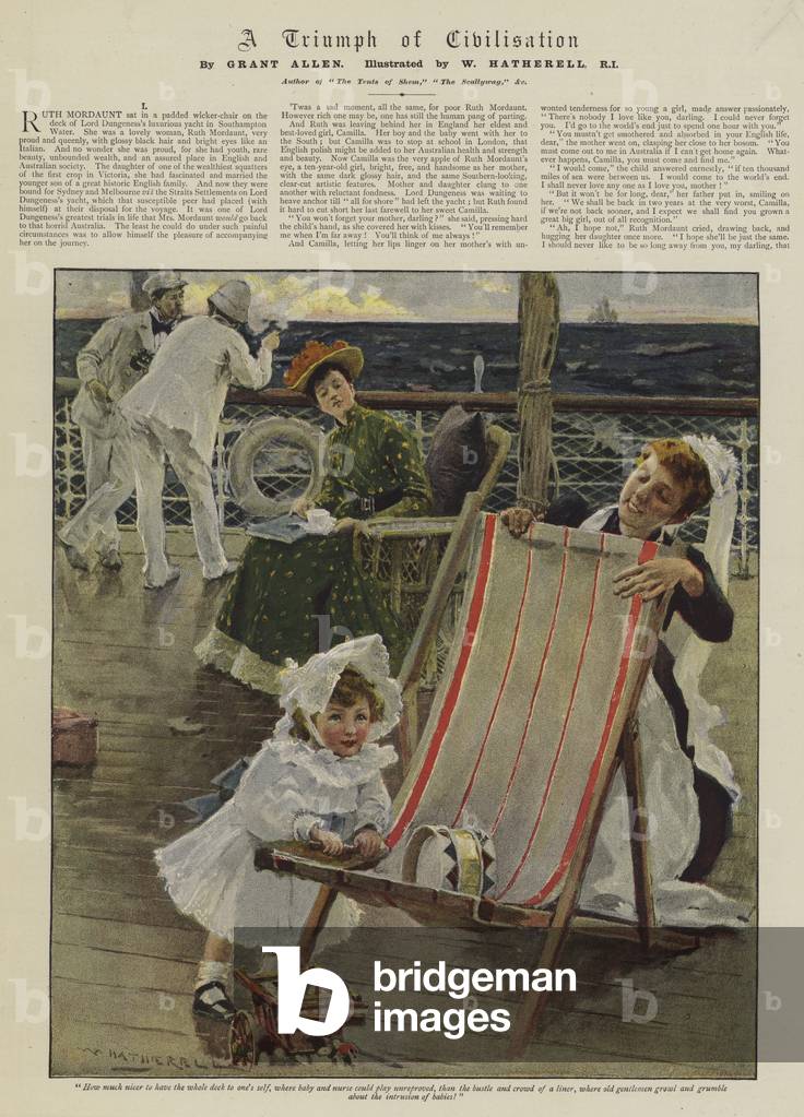 "Ein Triumph der Zivilisation (Farbe Litho)" von William Hatherell