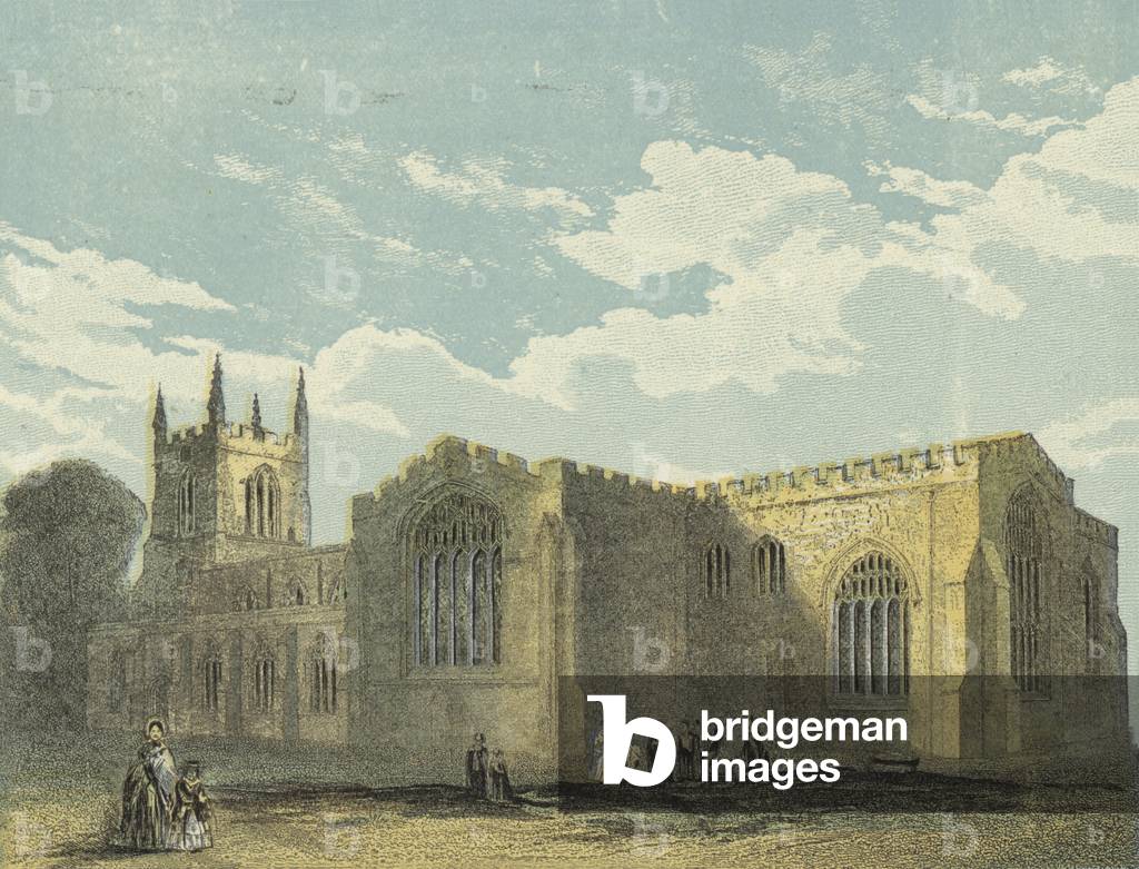Image de Gravure représentant Cathédrale de Bangor par English School