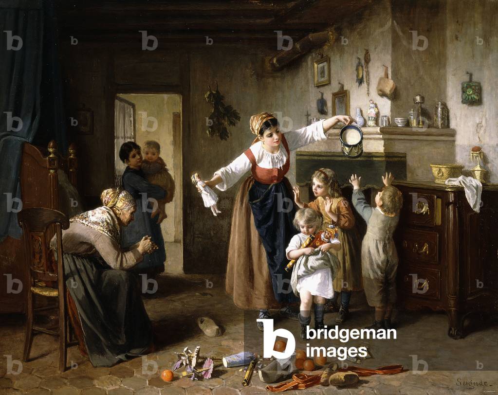 Natale mattina, (olio su tavola)