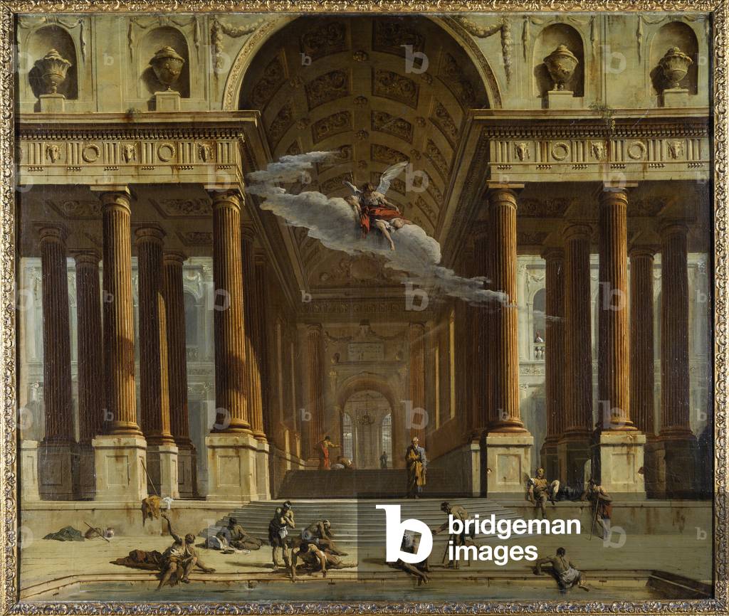 Bild von Gemälde "Der Pool von Siloam" 1711 von Marco Ricci