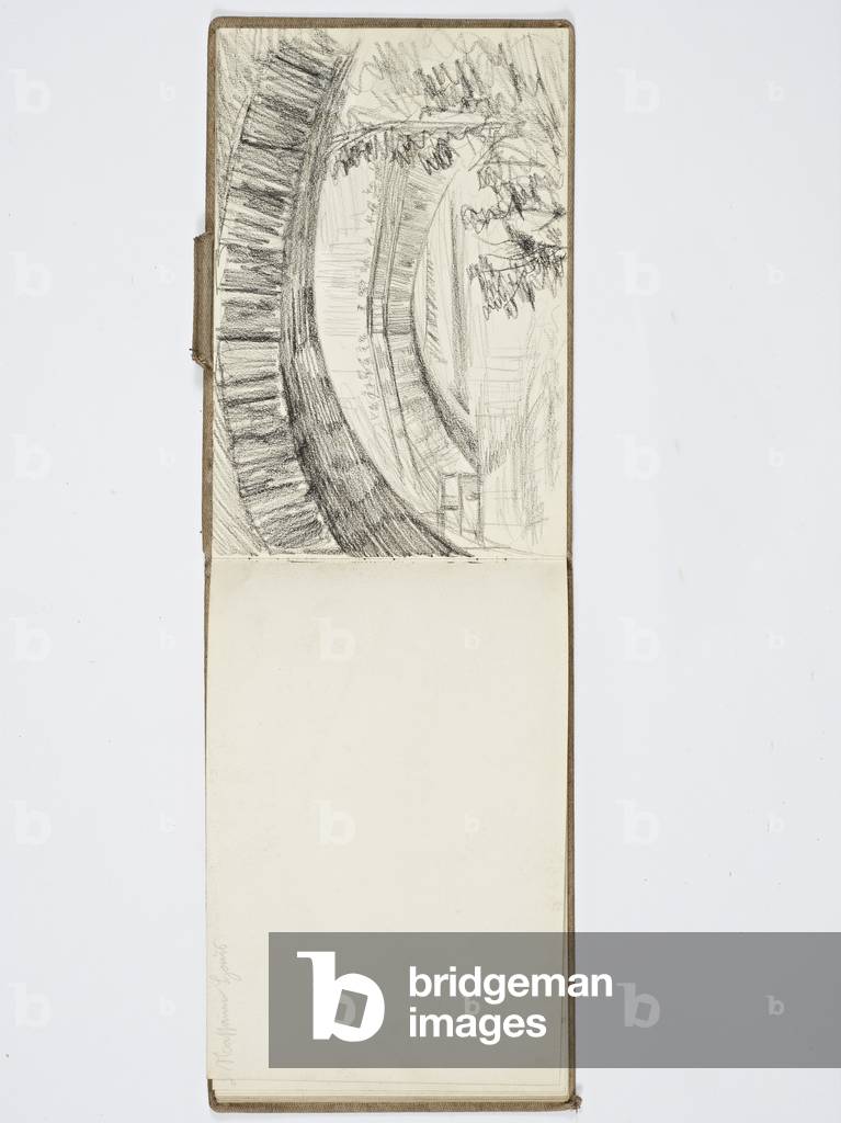 Nuremberg sketchbook, 1909 (July) (drawing)