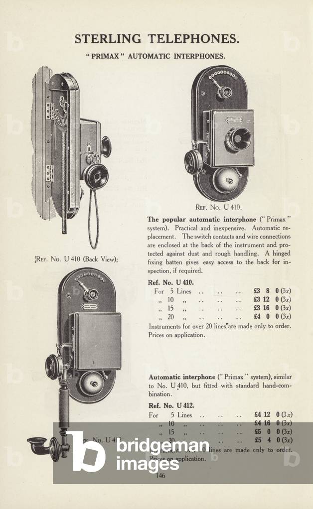 Bild von Druck "Seite aus dem Elektrotechnik-Katalog von Sun Electrical" 1901 von English School