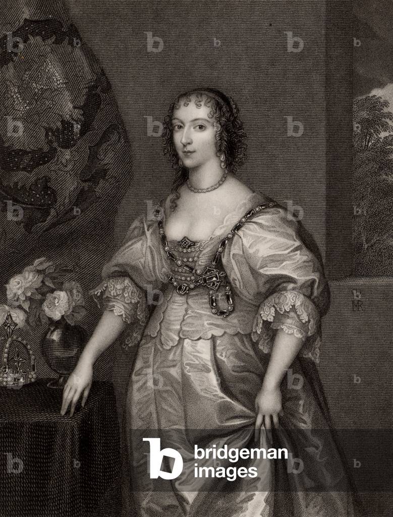 "Henrietta Maria (1609-1669)", b/w