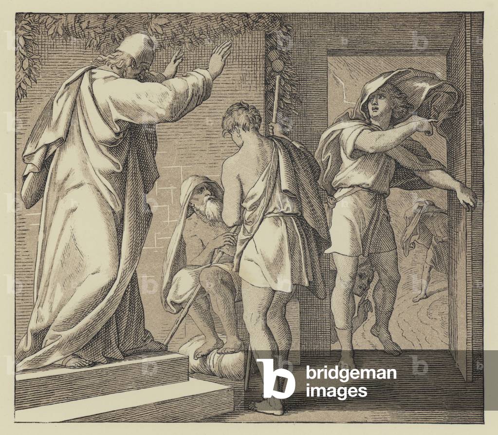 "Lavoro (incisione)" di English School, b/w