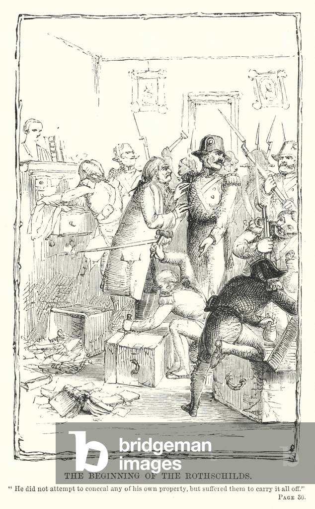 "L'inizio dei Rothschilds (incisione)" di Charles Altamont Doyle