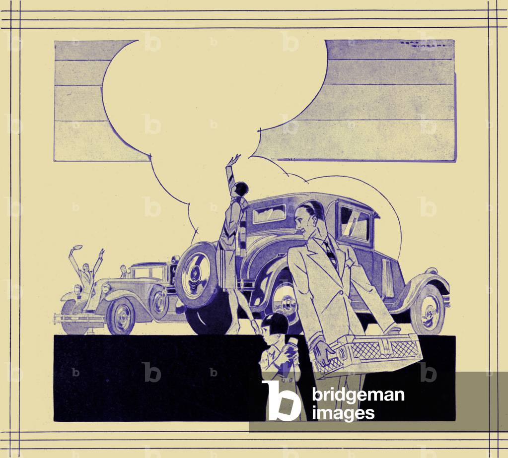 Image de Estampe représentant Publicité voiture Renault 1929