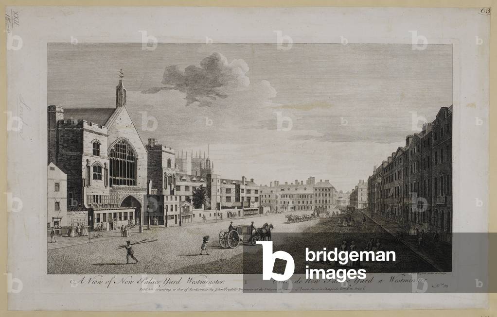 una vista di il nuovo palazzo cantiere, Westminster