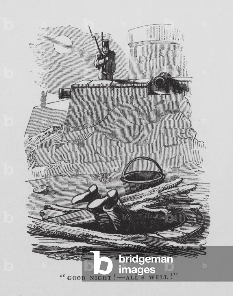 "„Gute Nacht! - alles ist gut!“ (Gravur)" 1801 von English School