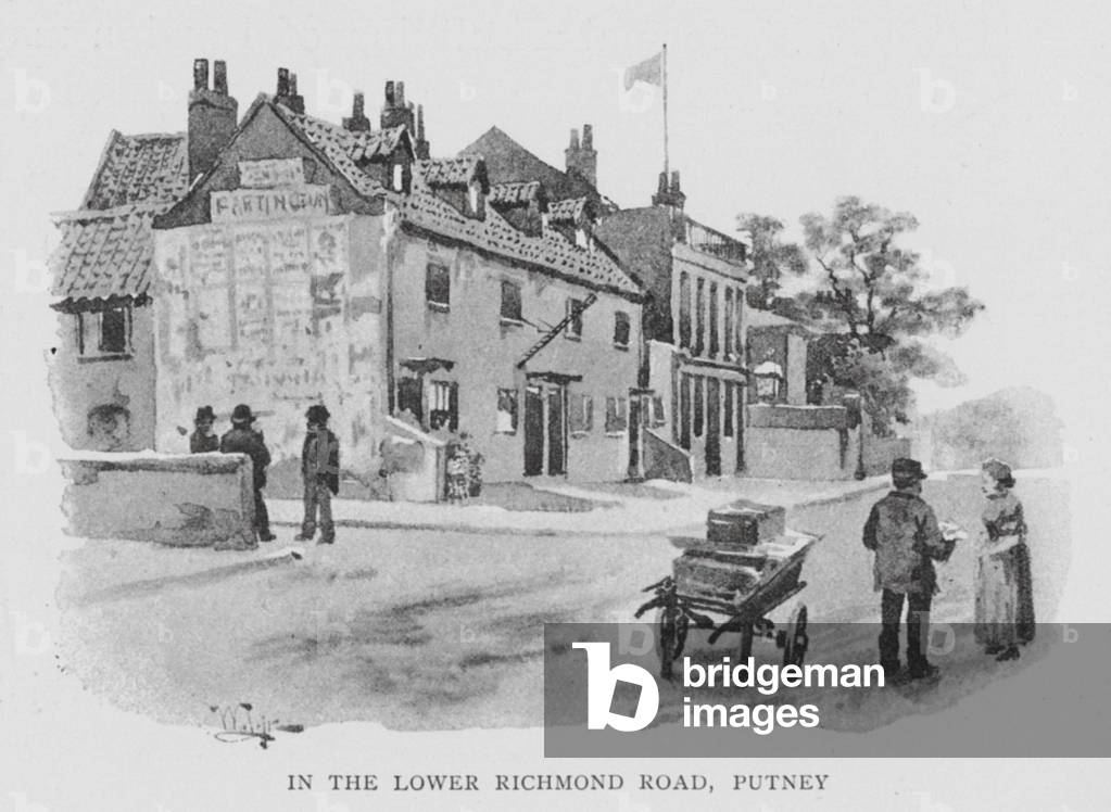 Bild von Druck "In der Lower Richmond Road" 1801 von William Luker