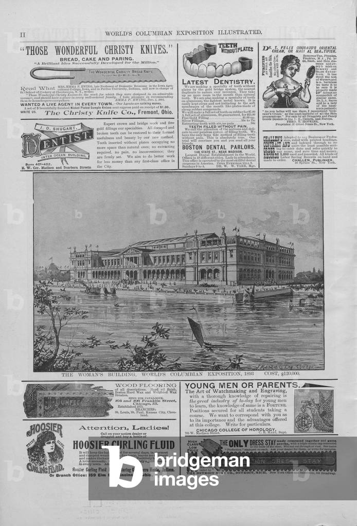 Pubblicità dall'Esposizione Colombiana del Mondo Illustrata