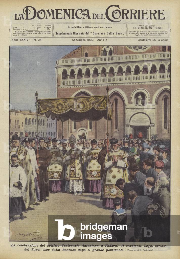The celebration of the seventh Antonian Centenary by Achille Beltrame