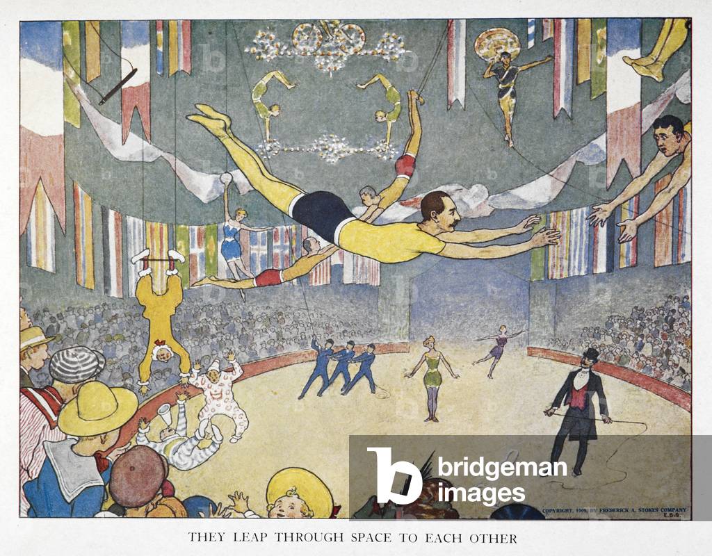 Immagine di Stampa "Essi saltano attraverso lo spazio l'uno verso l'altro '" 1909 di Elmer Boyd Smith