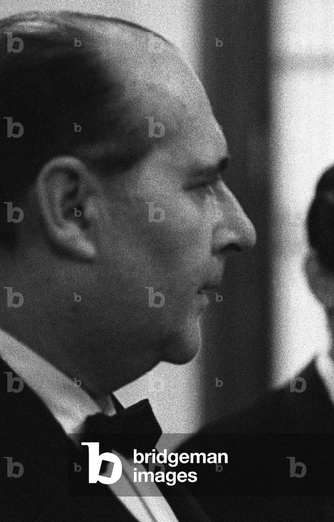 Rom, Italien, März 1961, Der Regisseur Roberto Rossellini (s/w Foto)