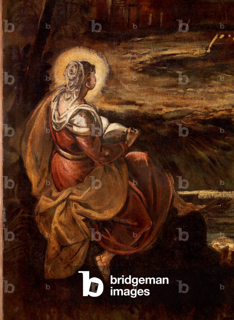 Image of Detail of St Mary of Egypt in meditation, Sala Terrena, by ...