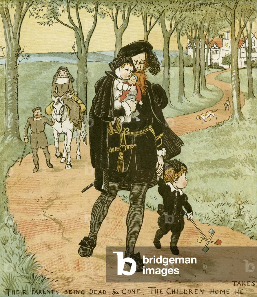 I bambini nel bosco, XIX secolo (stampa)