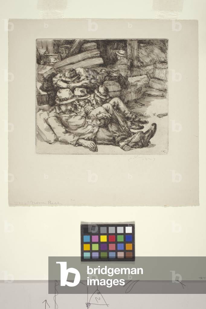 Noon Rest (No. 2) (etching) by Unknown Artist