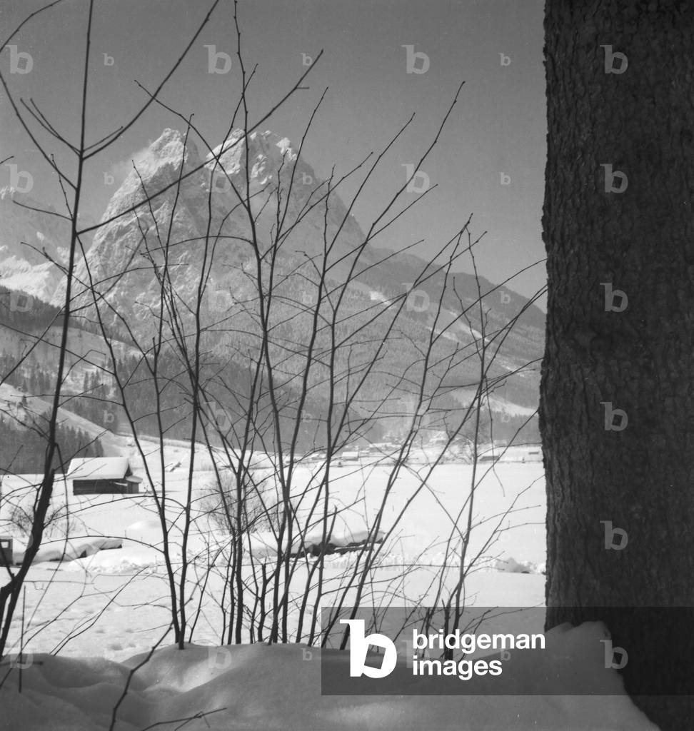 Immagine di Fotografia "Vacanze invernali nella zona di Arlberg", b/w