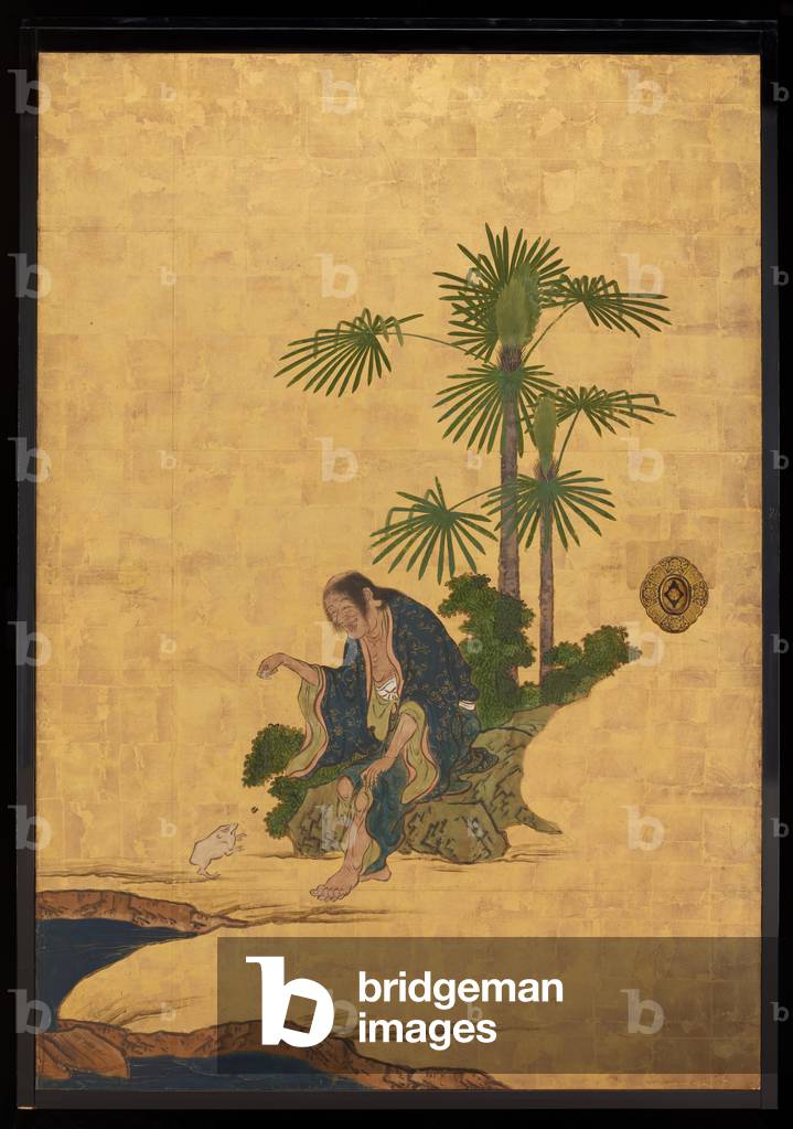 "Taoisti Immortali", c.1647 di Kano Sansetsu