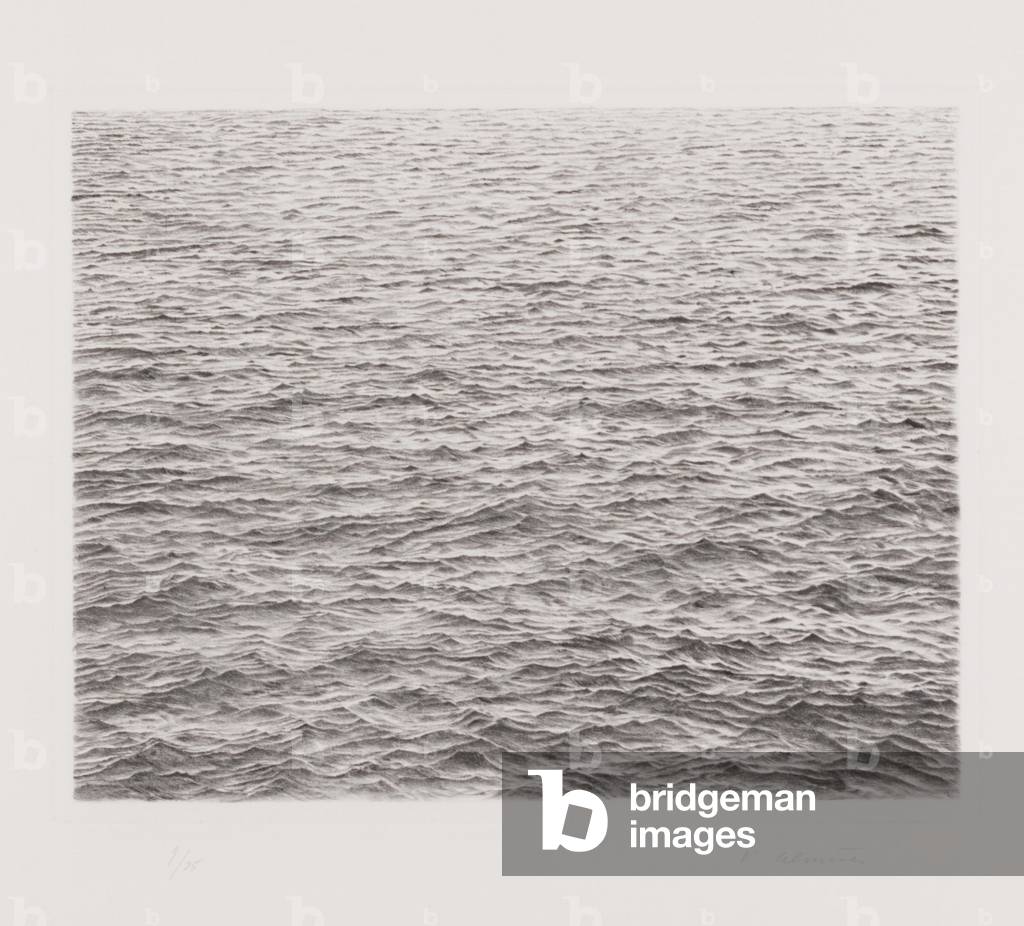 Drypoint Ocean Surface, 1983 (drypoint)