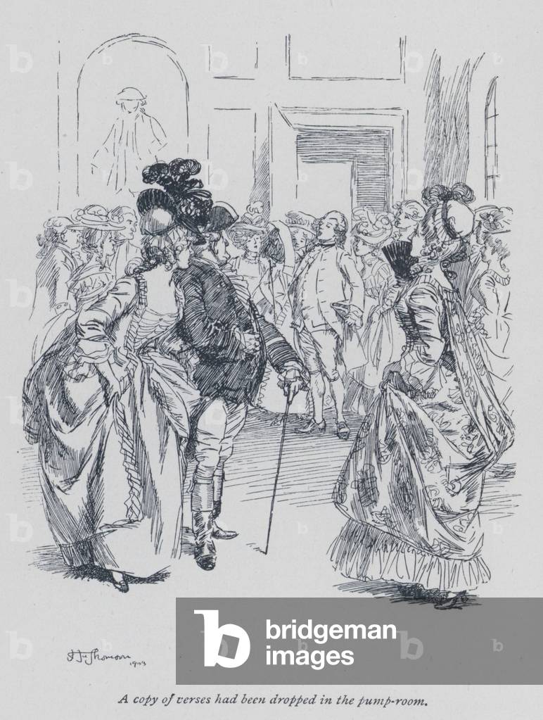 Illustrazione per Evelina di Fanny Burney (lito)