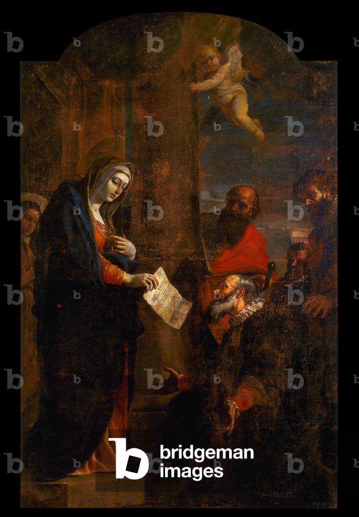 Barock - Gemälde: Die Frau des Briefes - Regionalmuseum, Messina, Italien