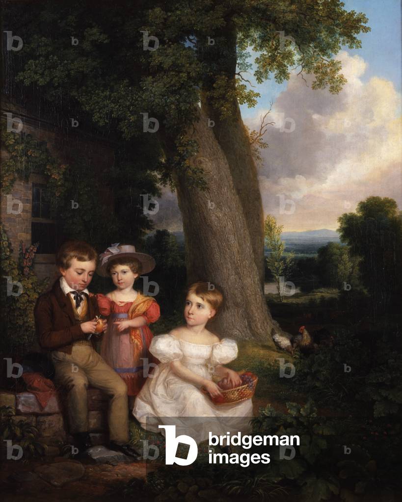 Image of Painting depicting The Durand Children, 1832 by Asher Brown Durand