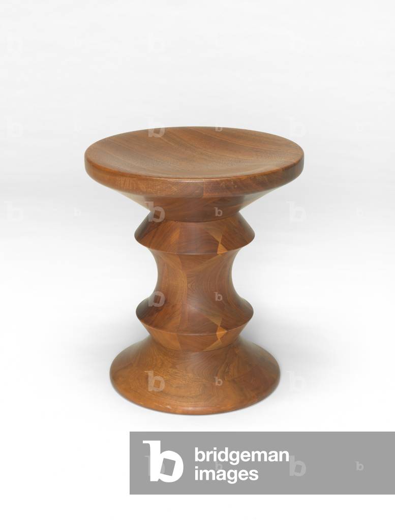 Tabouret en noyer C, 1960 (noyer)