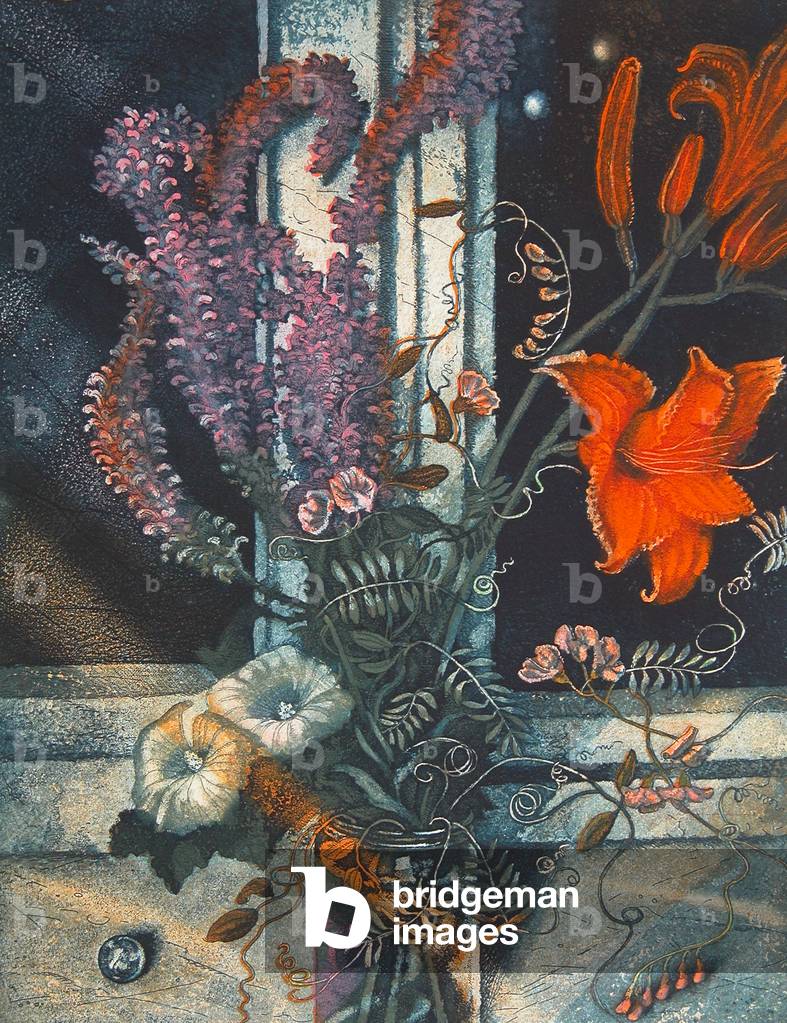 Window by Night, 2007 (etching)