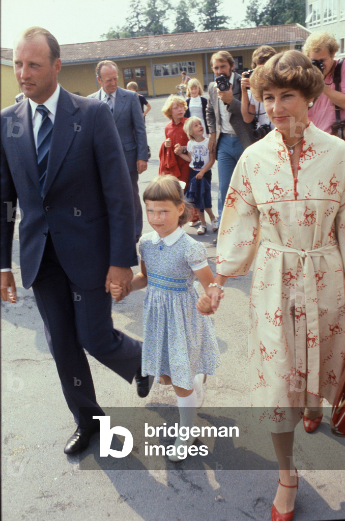 Oslo 1978-0821. La principessa Märtha Louise fotografata in occasione del suo primo giorno di scuola a Smestad
