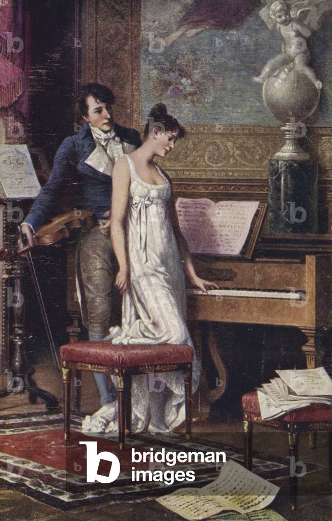 Il Duetto, sec. XIX (colore lito)