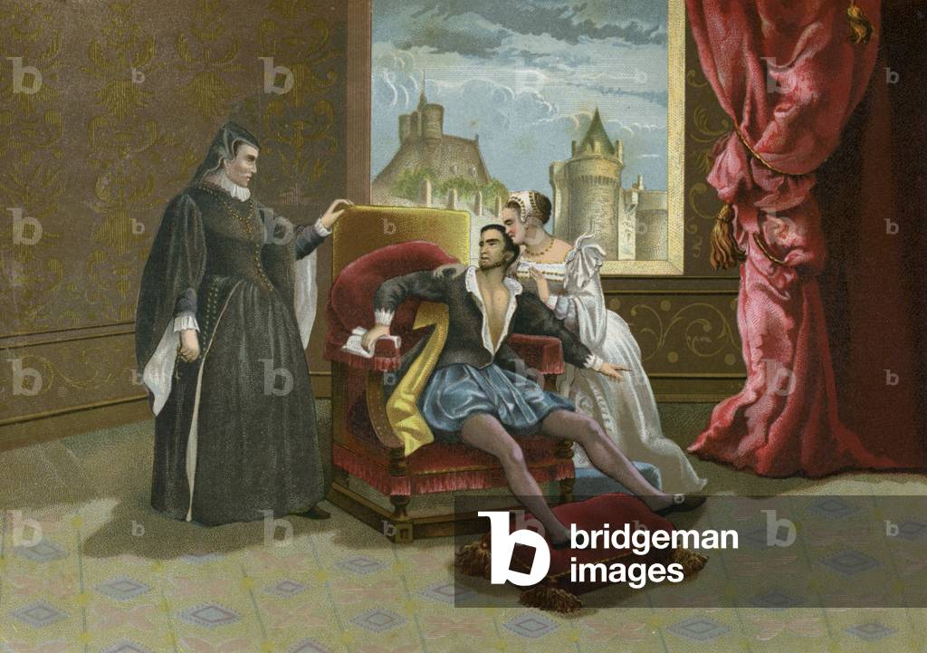 "Tod von König Karl IX. von Frankreich" von Spanish School