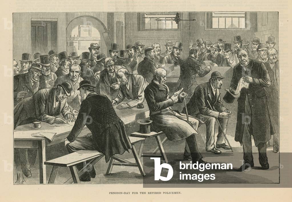 Skizzen in Scotland Yard (Gravur)