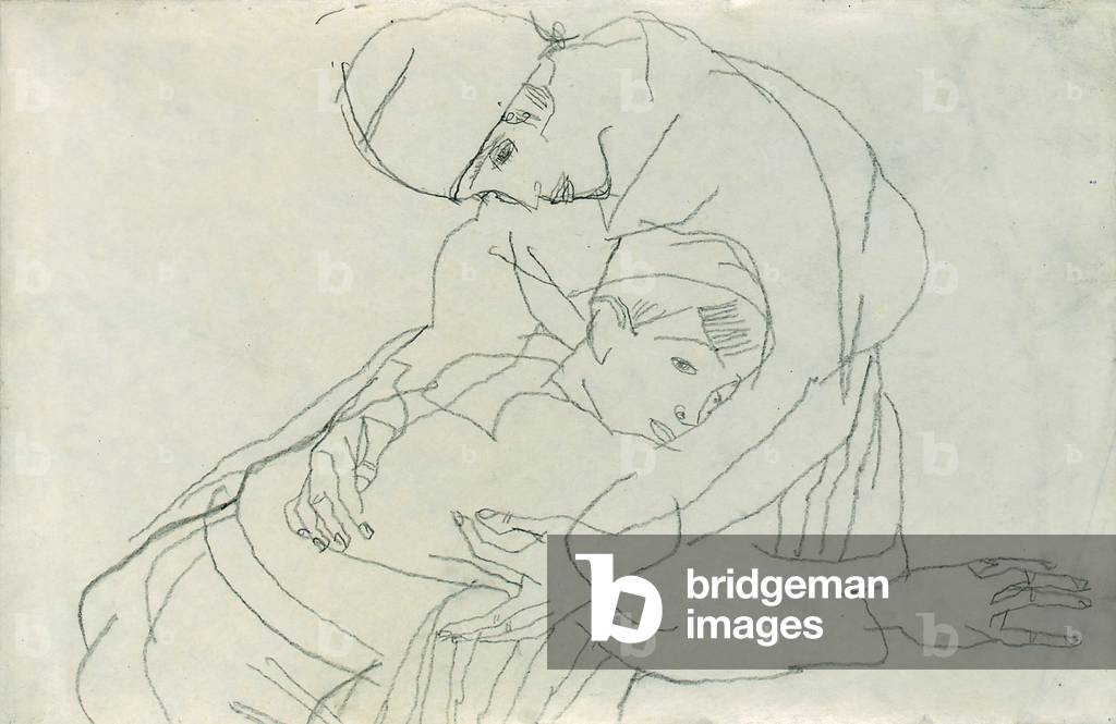 Embrace, 1914 (matita su carta)