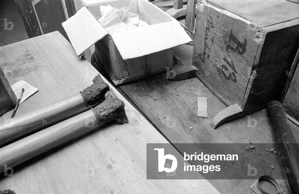 Bild von Fotografie "Bautischlerei" 1974
